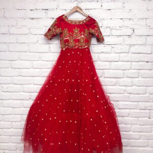 Red gown
