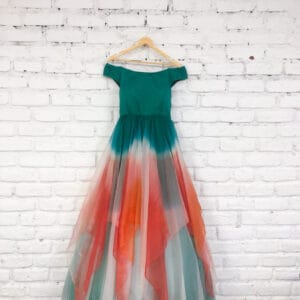 Forest Fire Ombre Gown