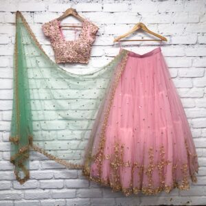 Peachy Breeze Lehanga