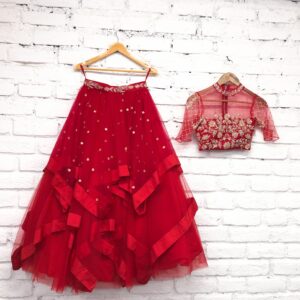 Empress Red lehanga