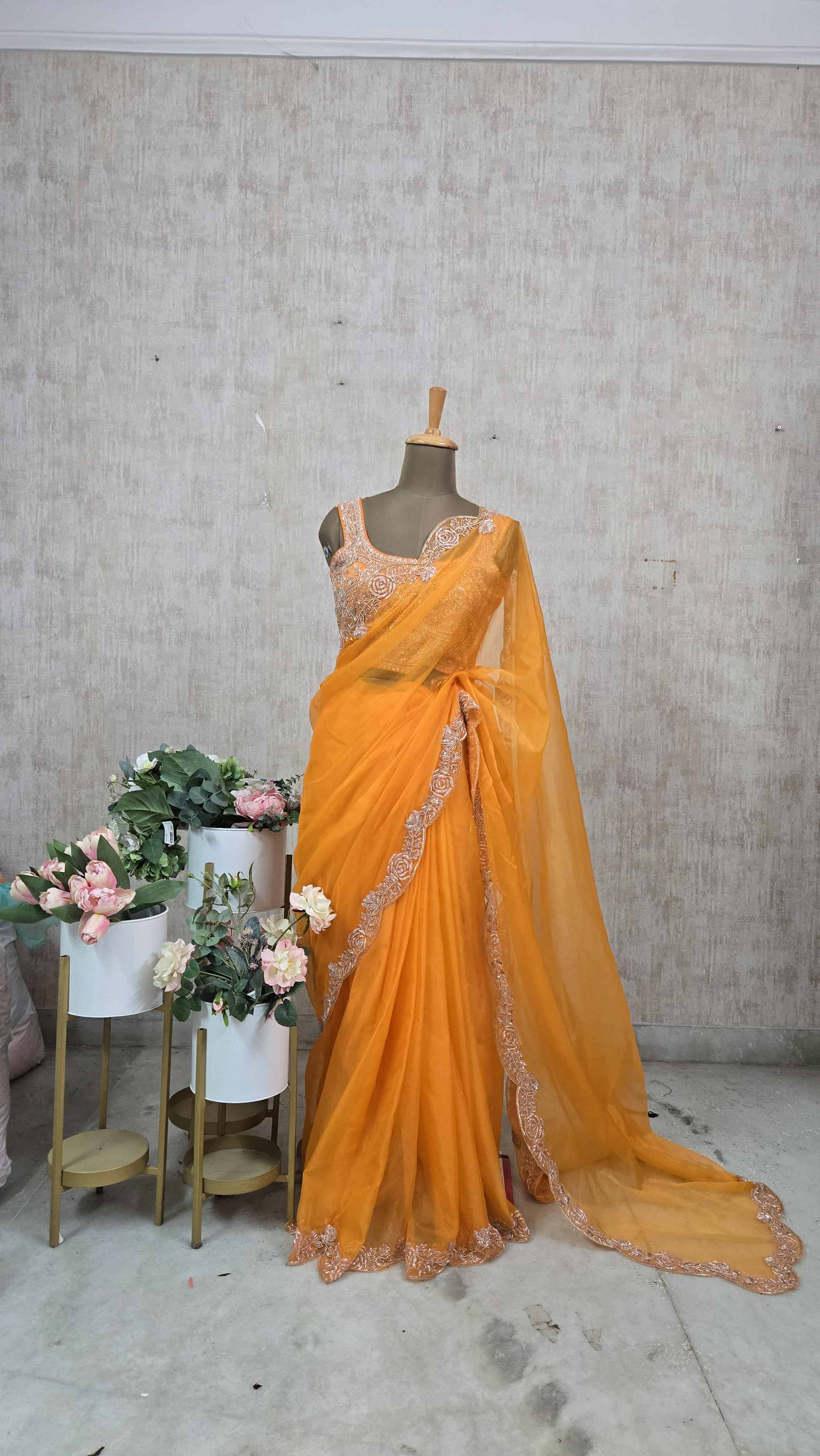 Saffron Saree