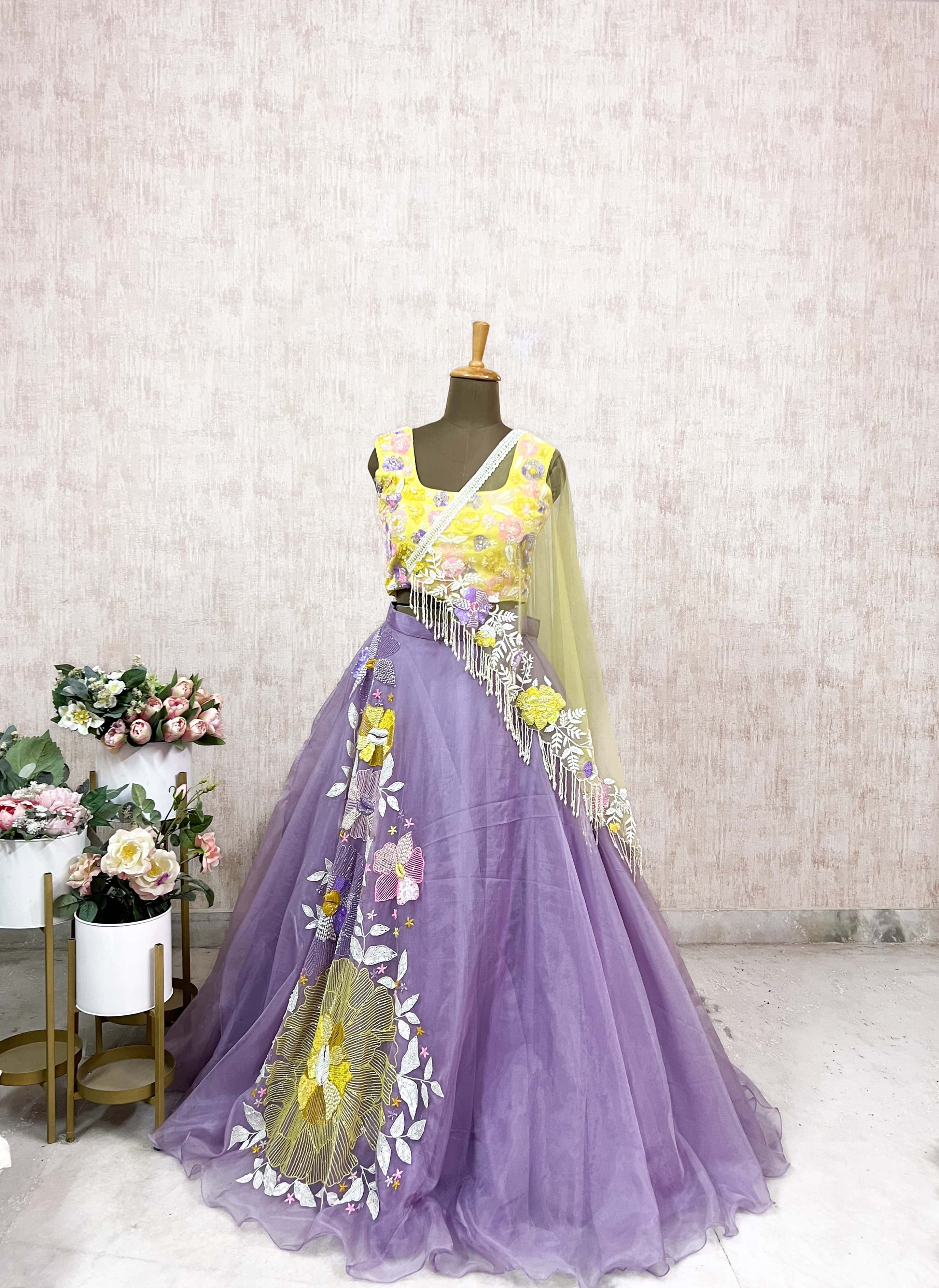 Sunrise Meadow Lehenga