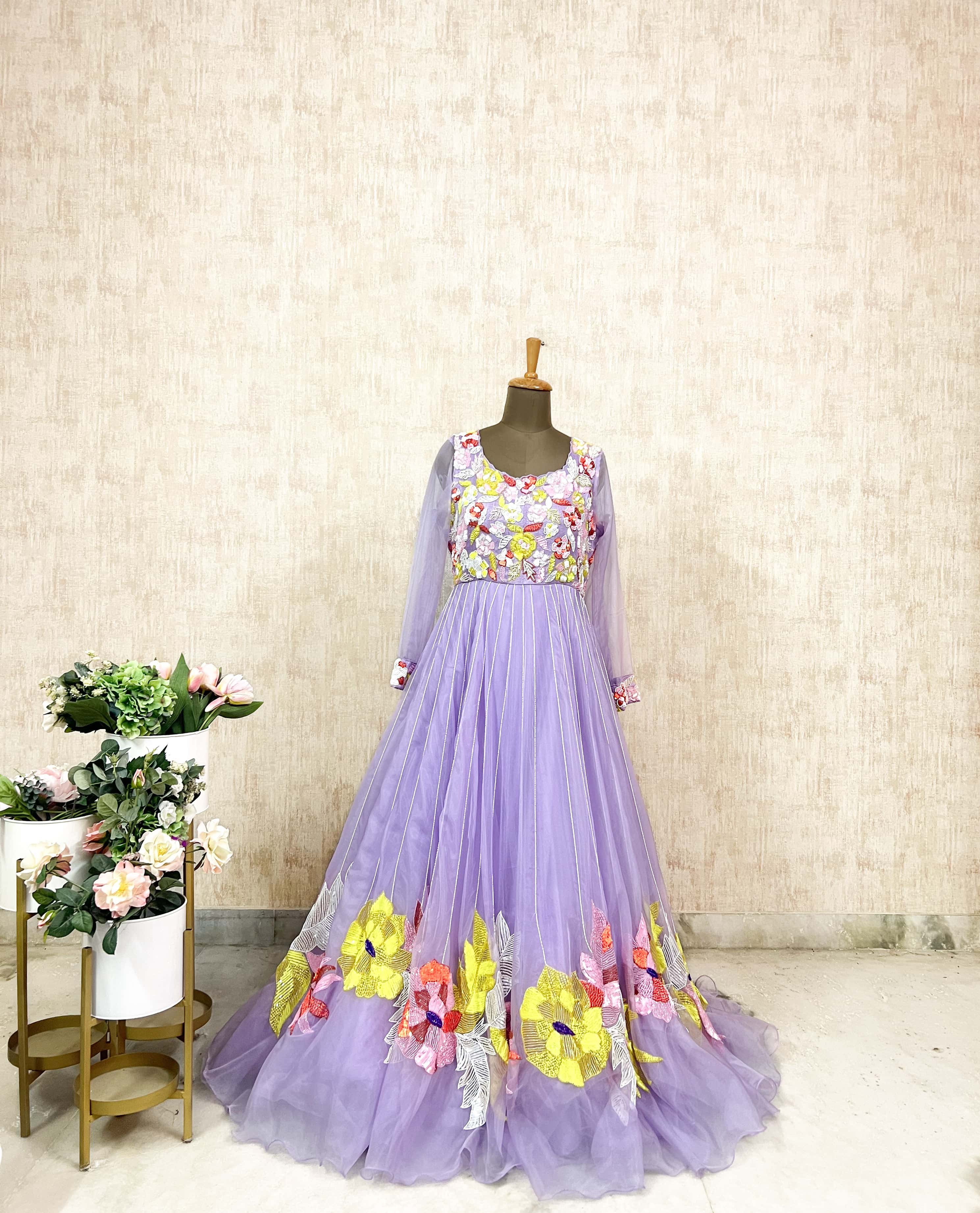 Floral Serenity Gown