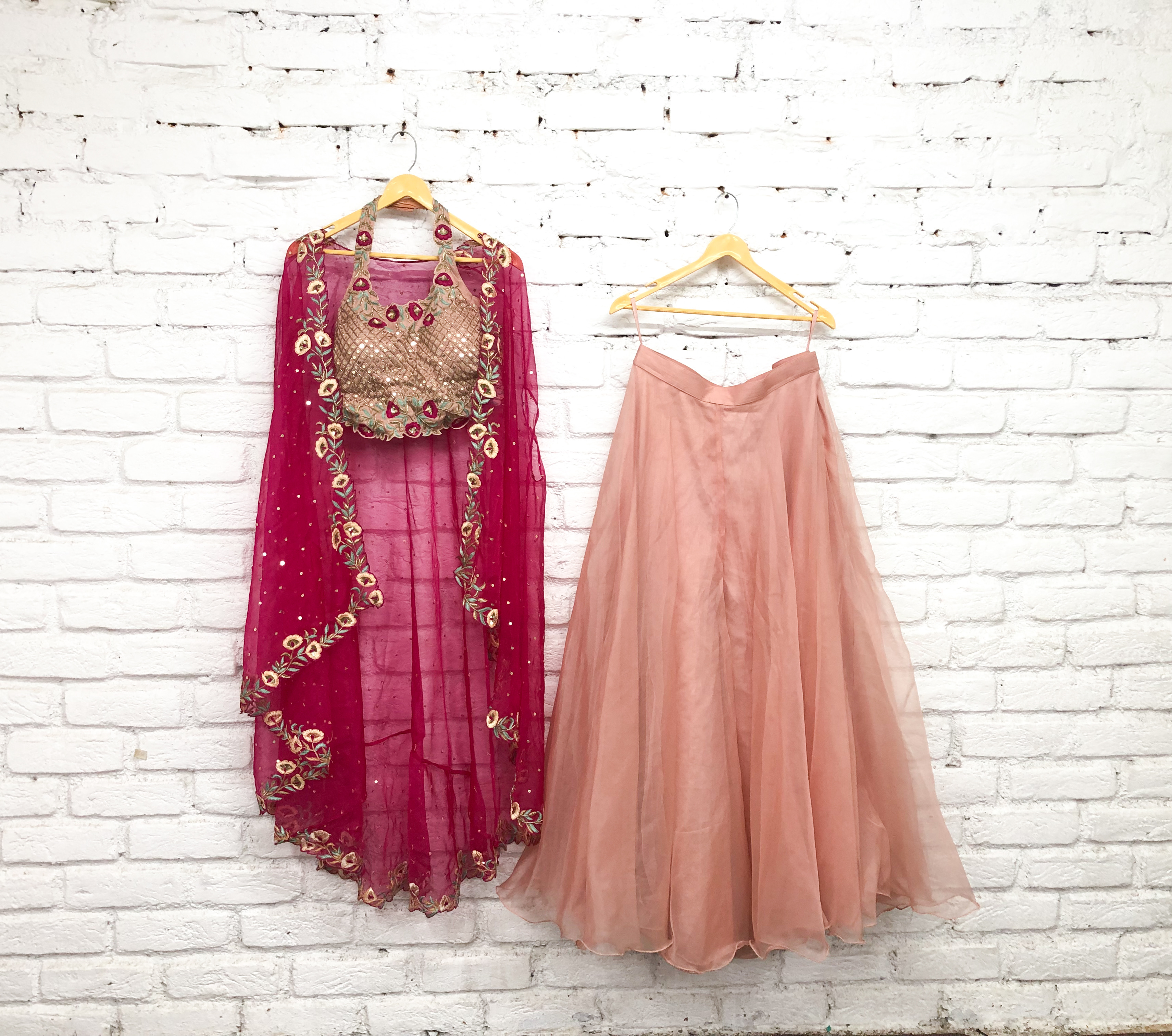A Glimmering Blush Pink Ensemble