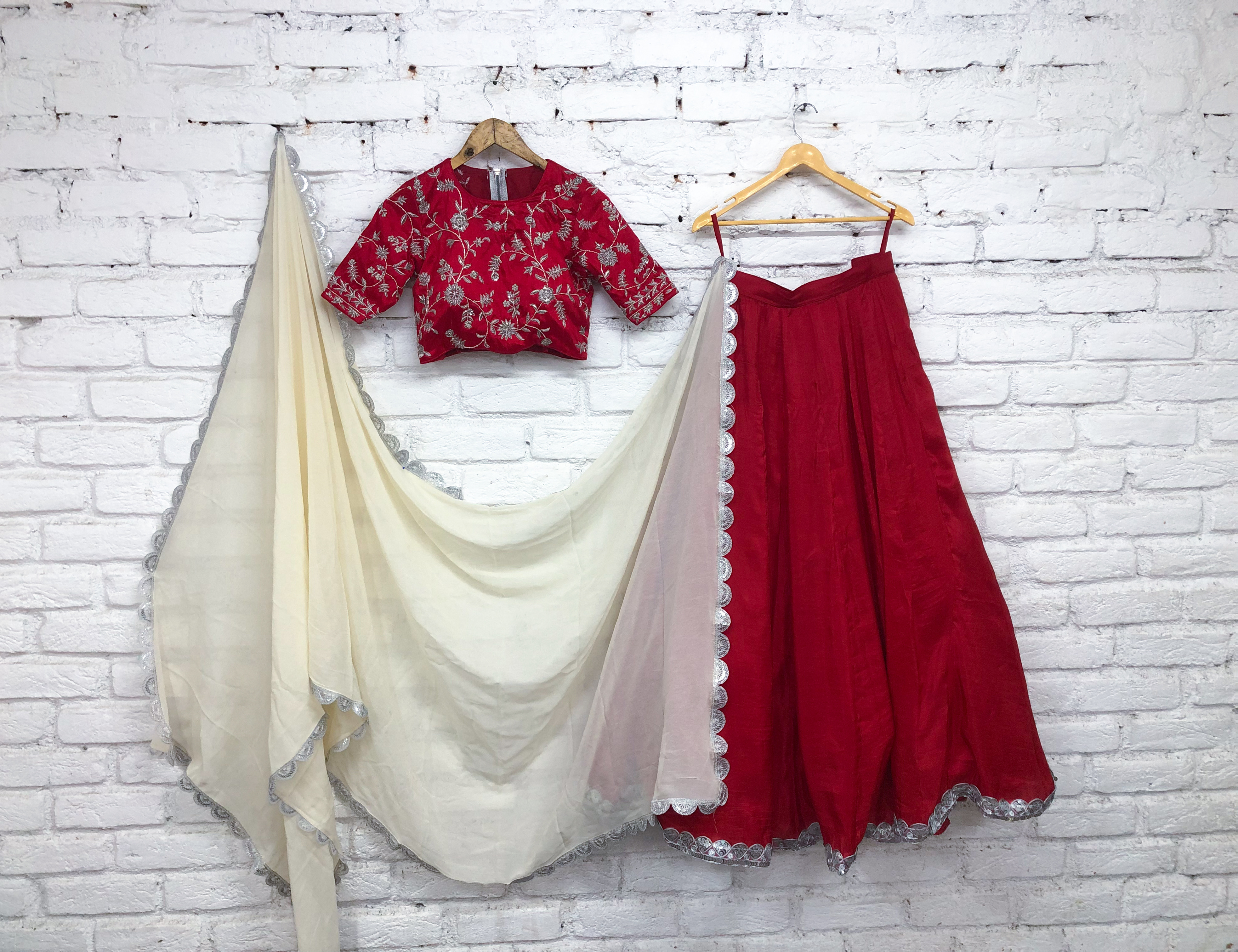 Classic Red Lehenga with a Modern Twist