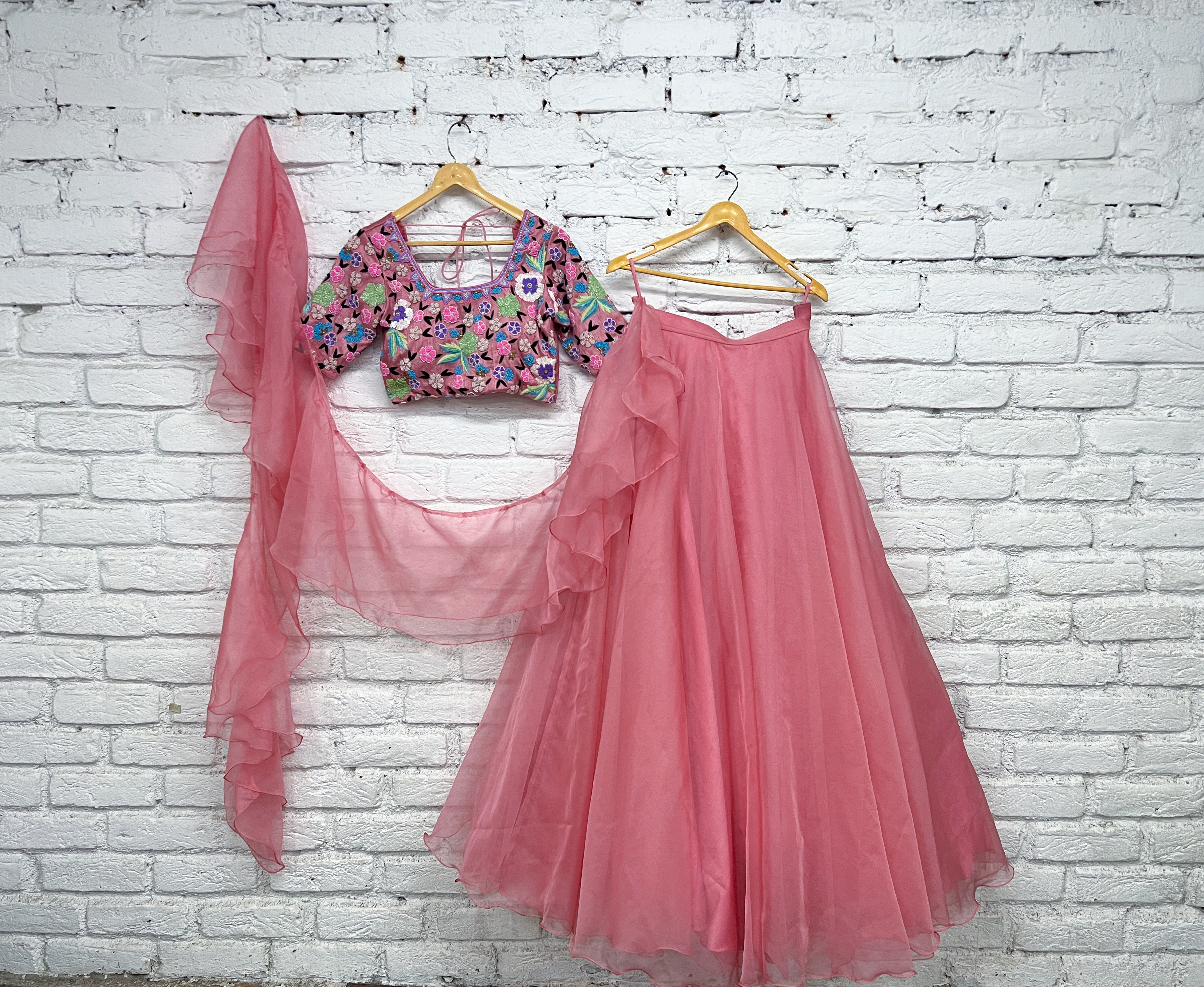 Pastel Pink Lehenga Set