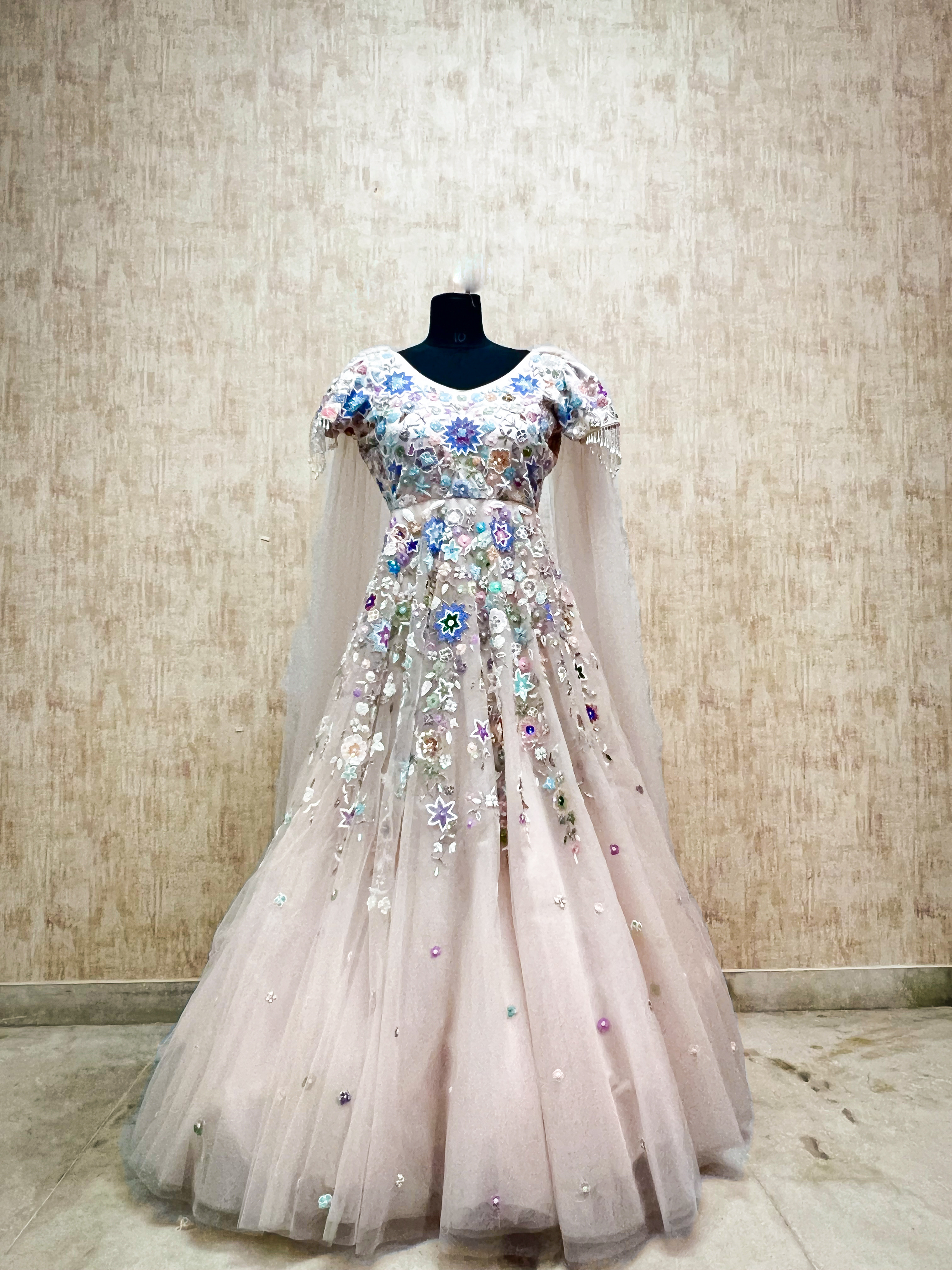 Pastel Blossom Gown