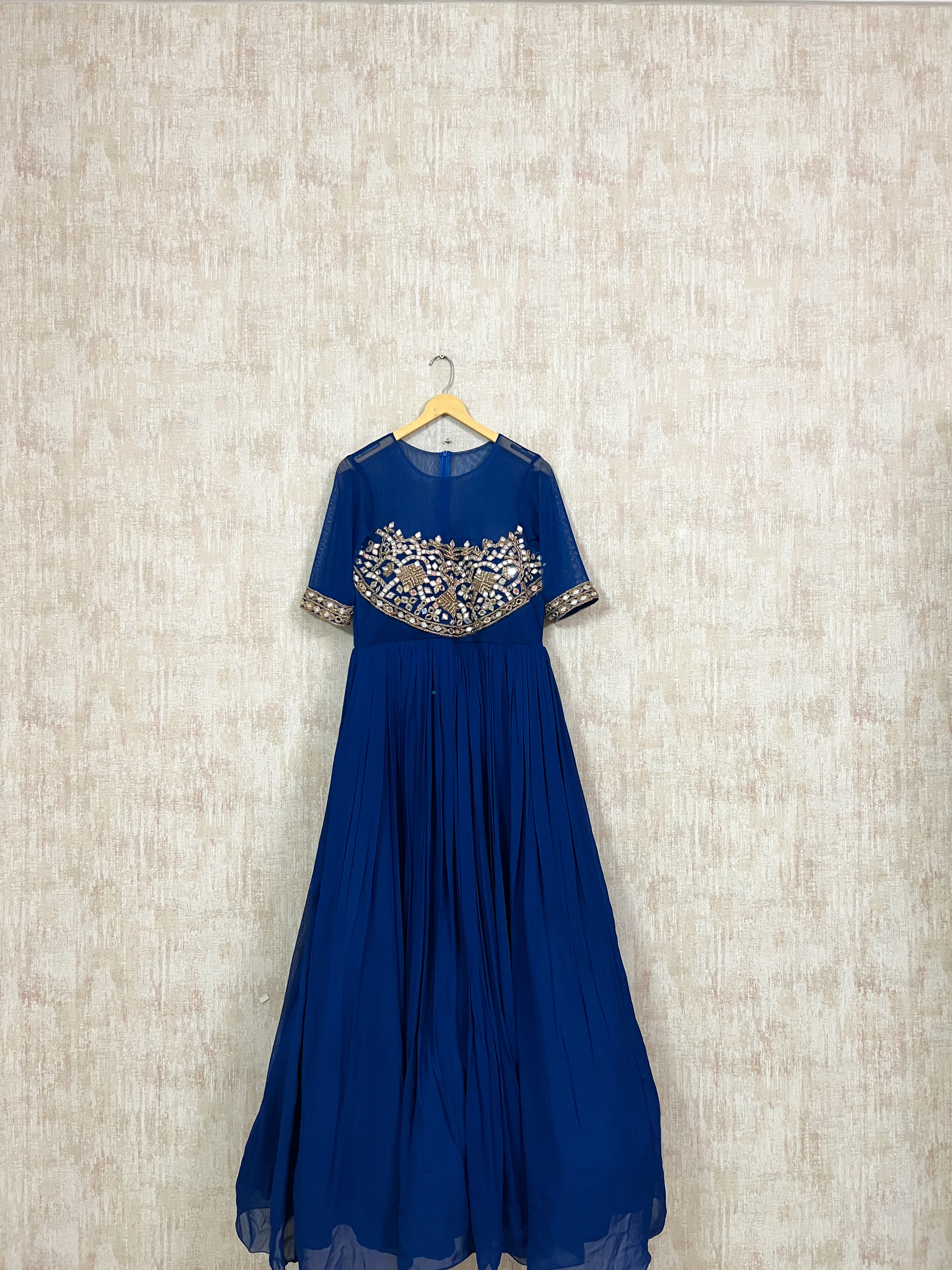Royal blue anarkali