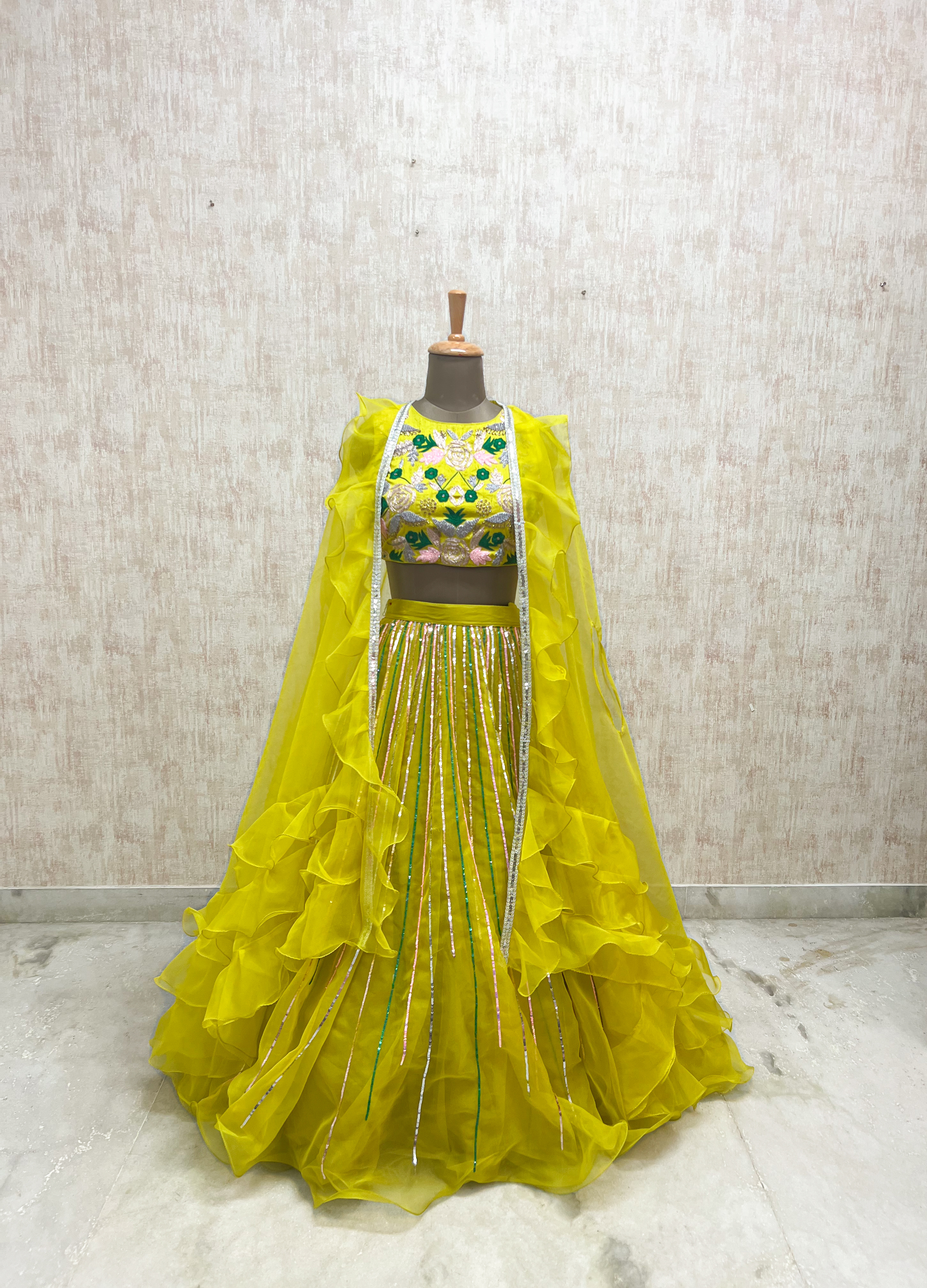 Sunshine Ruffled Lehenga Set