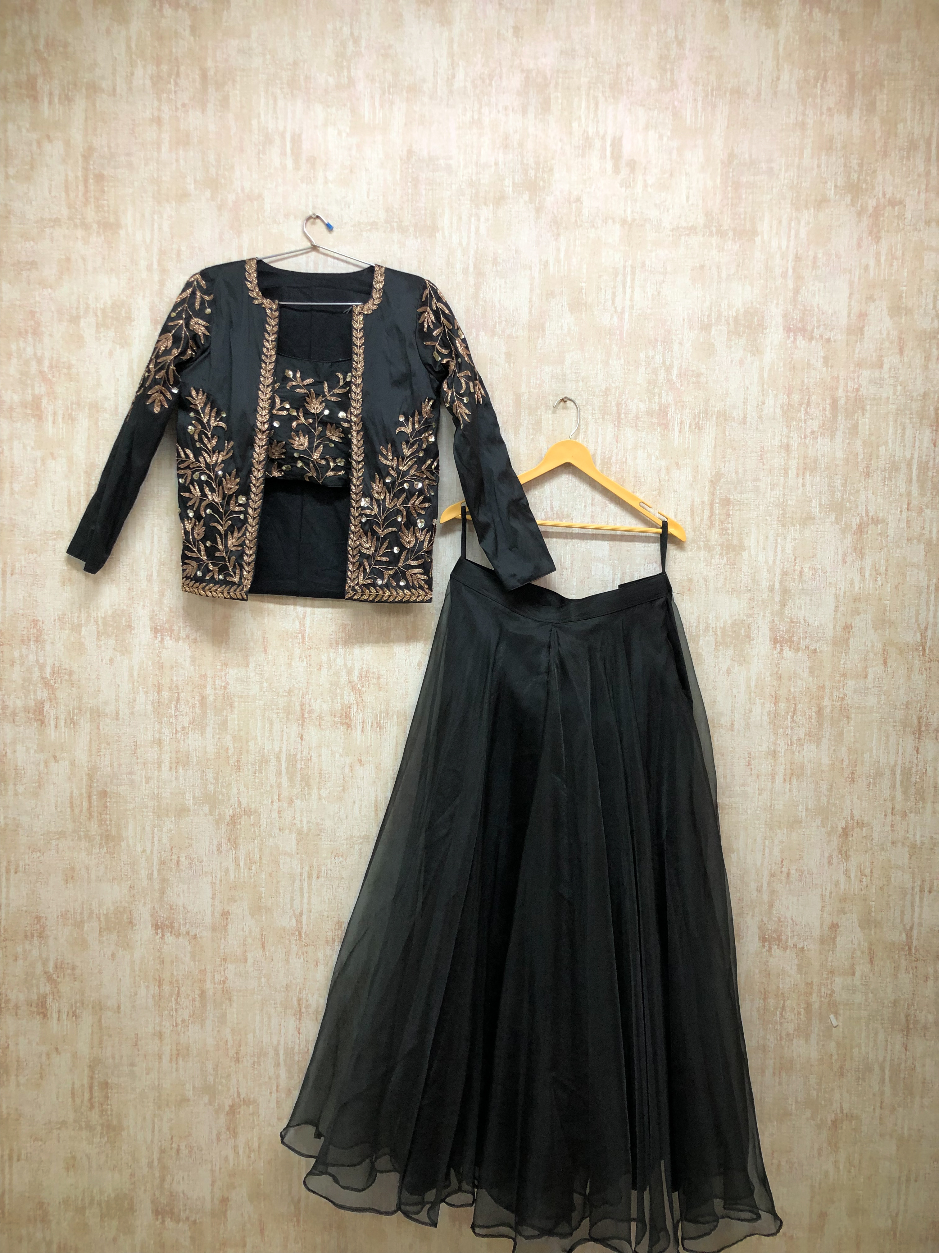 Midnight Embroidered Gala Set