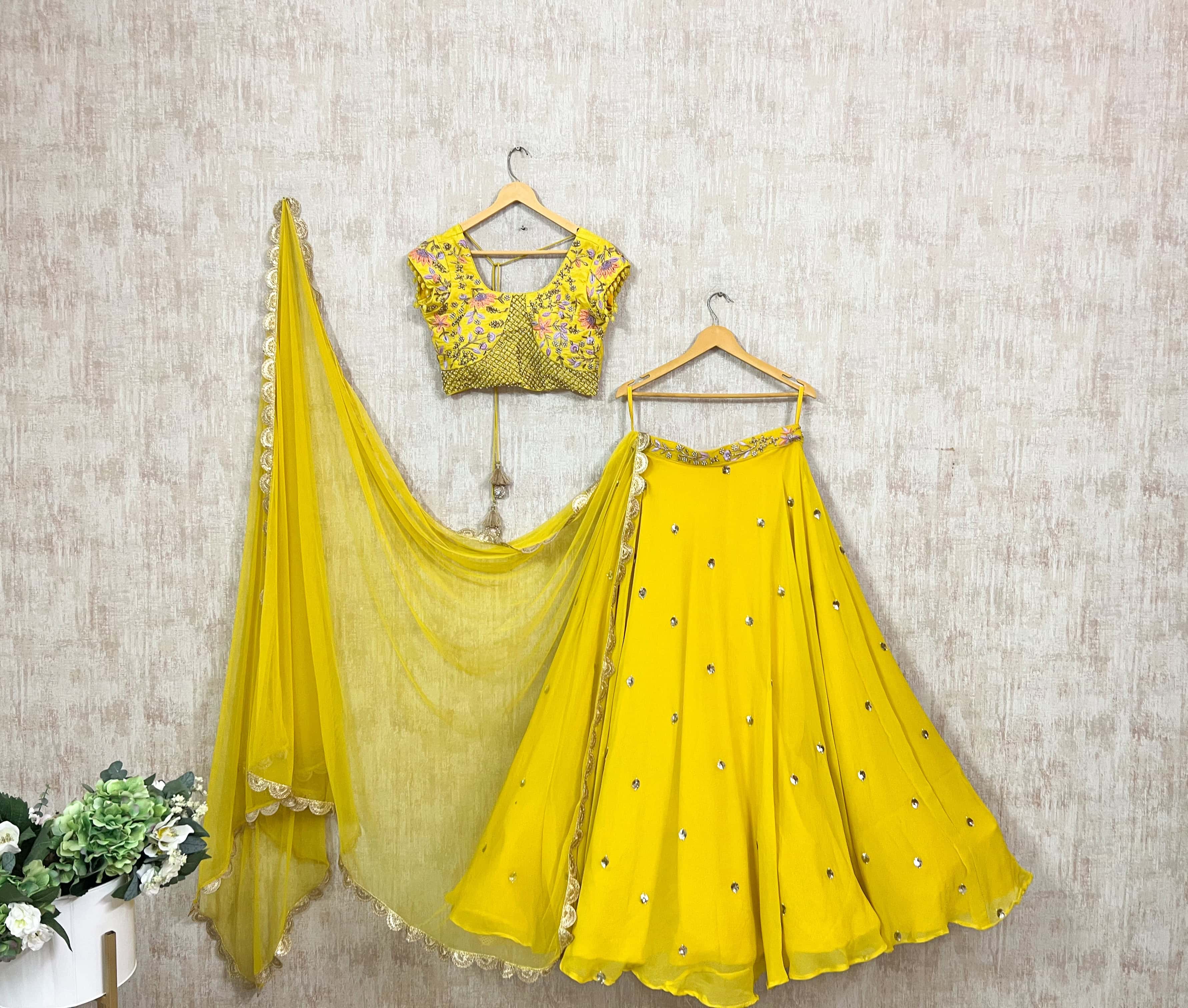 Yellow lehenga set