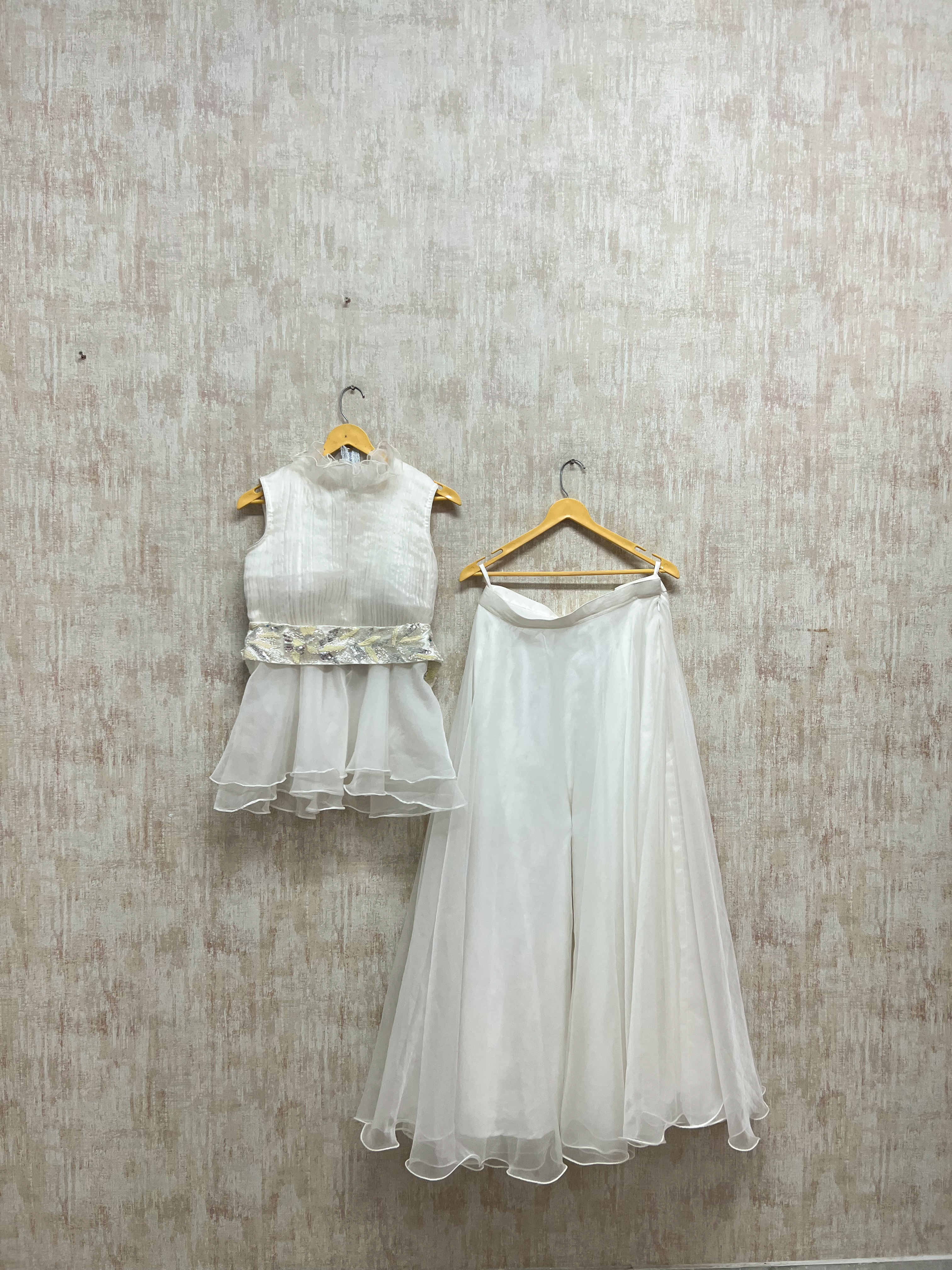 Ivory Blossom Organza Set