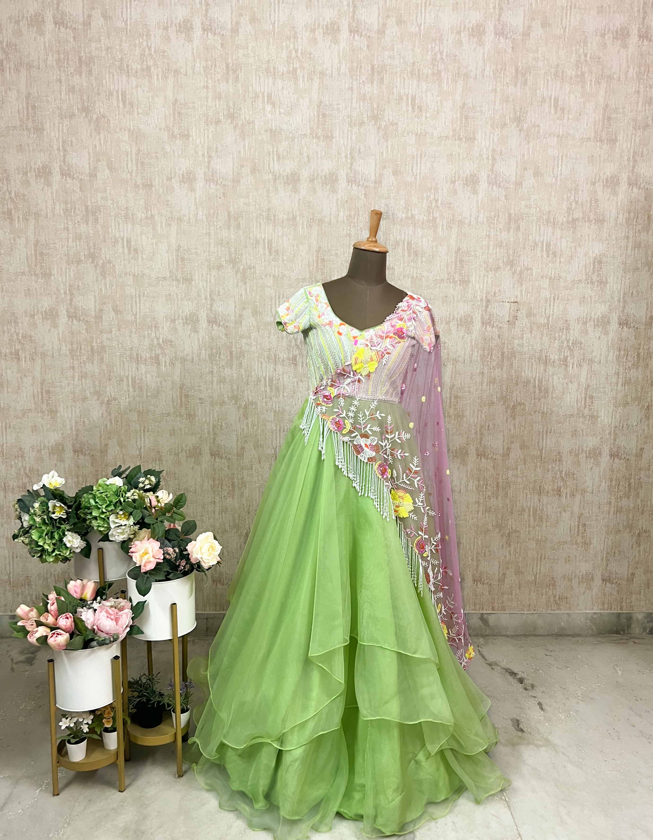 Lime Green Gown